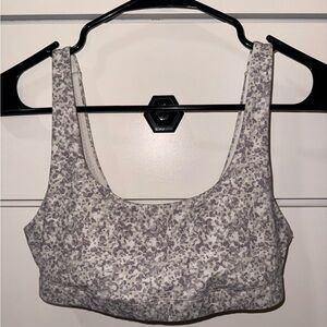 Vuori Gray and white Scoop Neck Bralette - Women Intimates